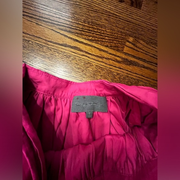 Sunday in Brooklyn Scalloped Bubble Skirt hot pink by Anthropologie Size small - Picture 5 of 6